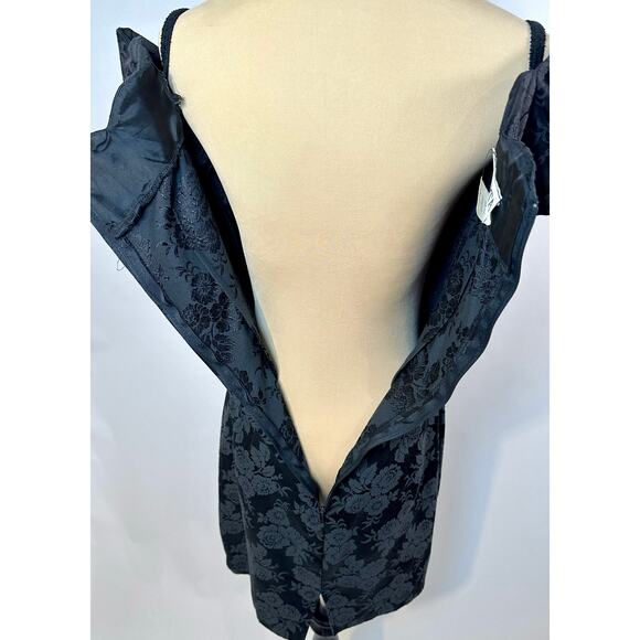 VTG Roberta Size 4 Small Black Mini Dress Sweetheart Wednesday Addams Costume - Picture 8 of 16